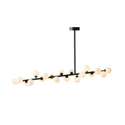 Freyza | Eshair Brass Glass Brass Glass Chandelier – Dining Room Living Room