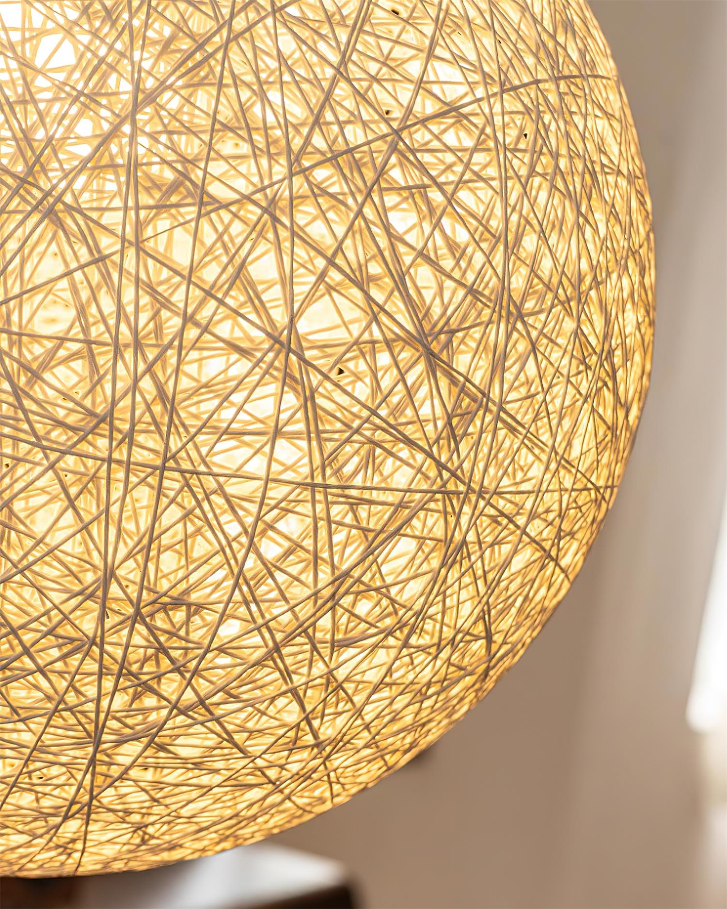 Freyza | Suspension en chanvre et rotin – Lampe suspendue bohème pour cuisine et salle à manger