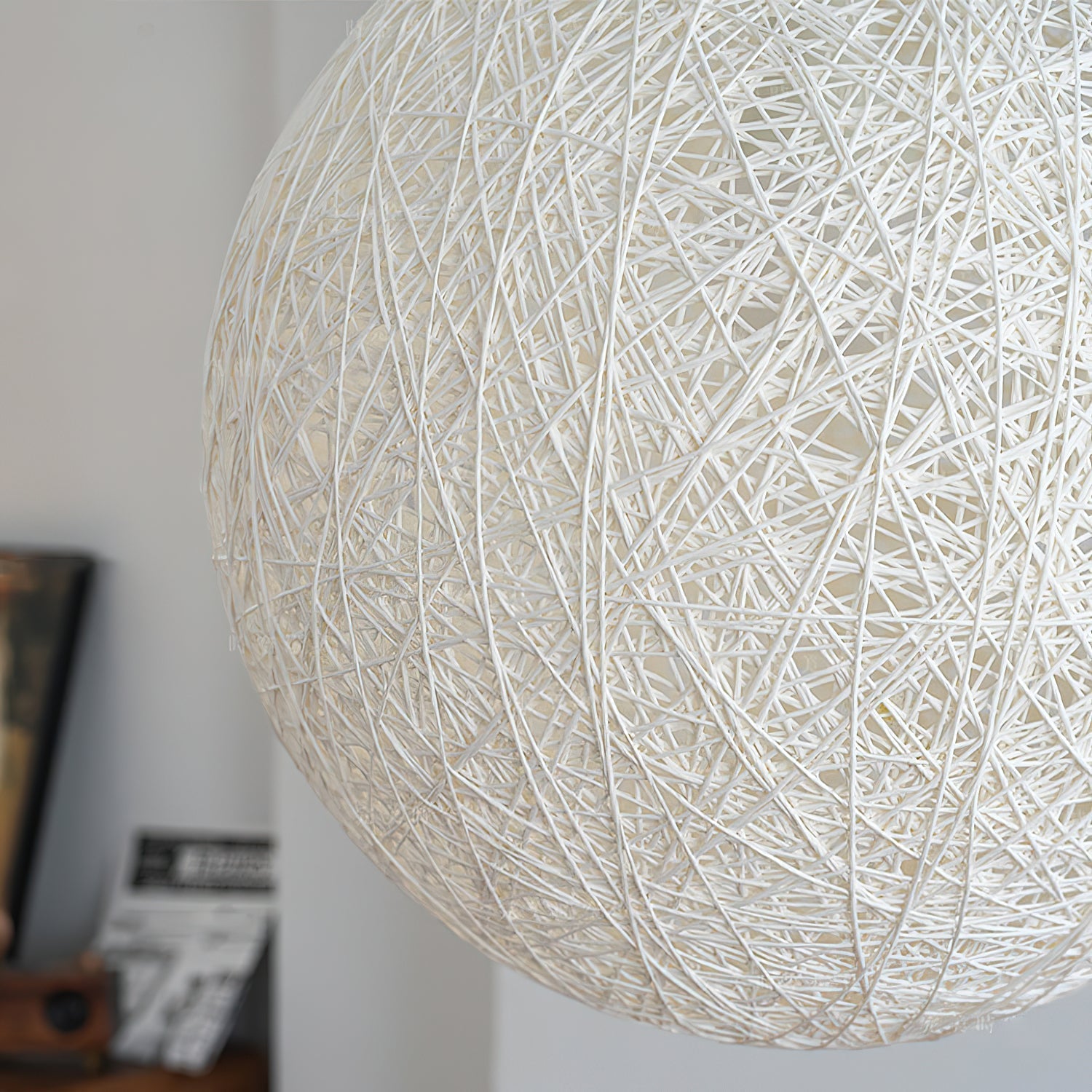 Freyza | Suspension en chanvre et rotin – Lampe suspendue bohème pour cuisine et salle à manger