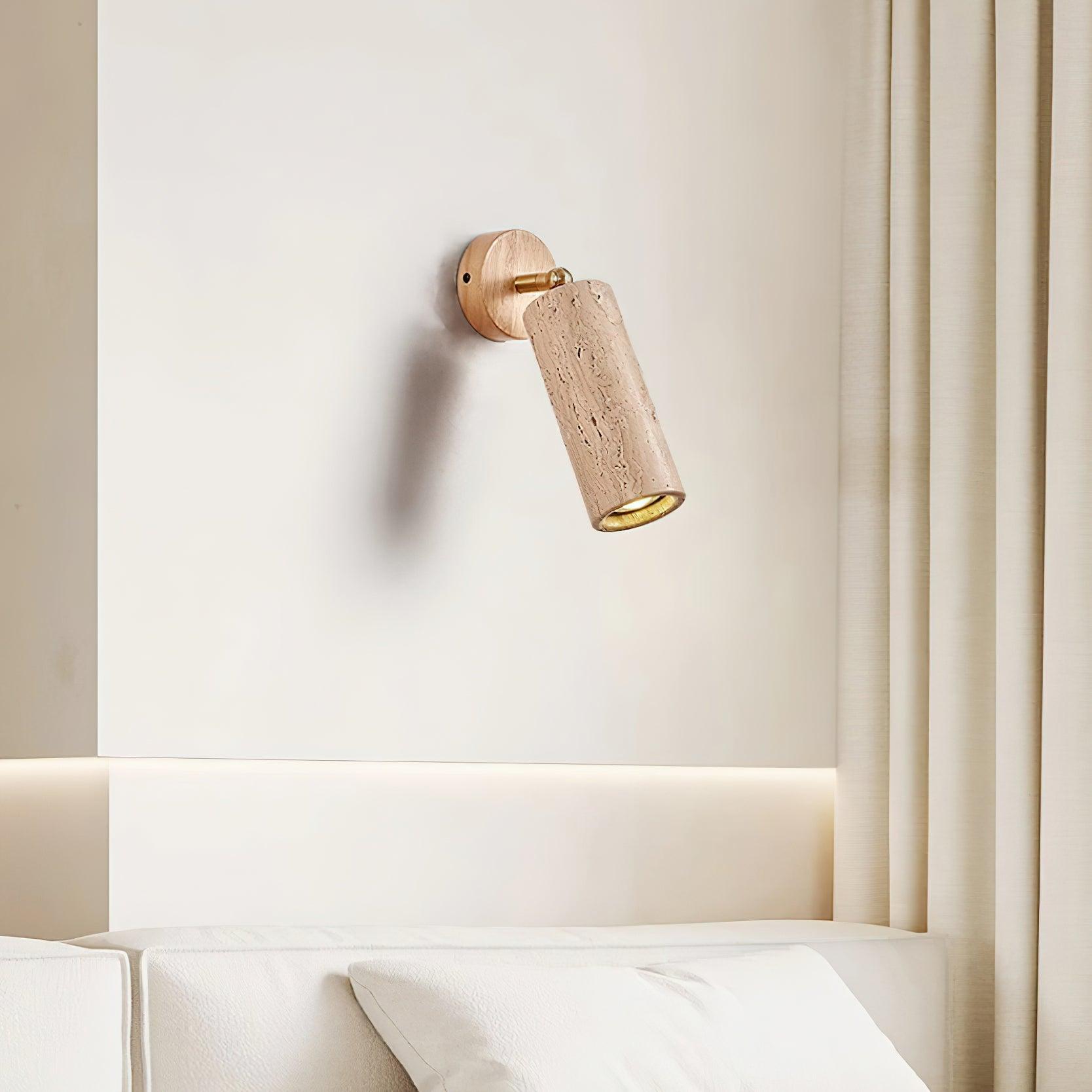 Freyza | Applique murale intérieure réglable en travertin Travion – chambre et salon