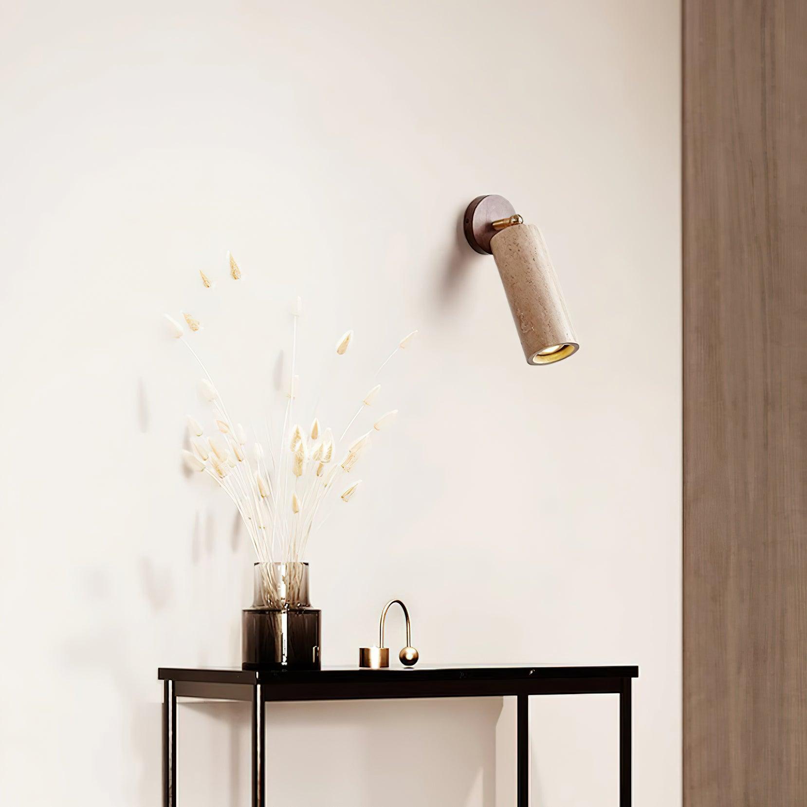 Freyza | Applique murale intérieure réglable en travertin Travion – chambre et salon