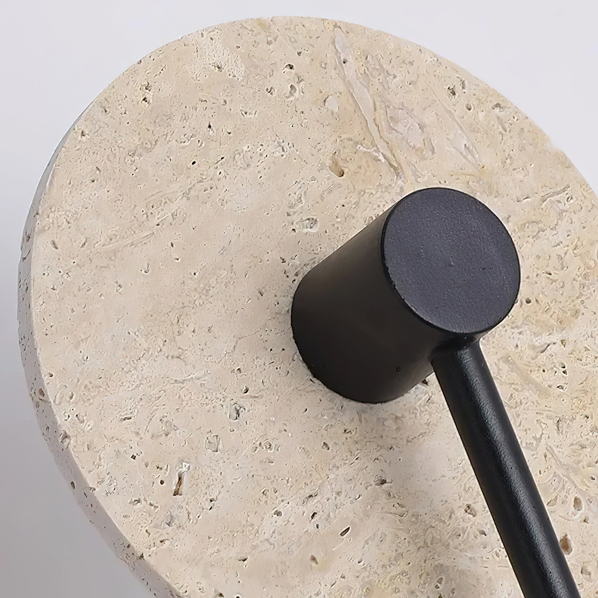 Freyza | Ilvara Beige-Travertin-Wandleuchte – Schlafzimmer, Flur