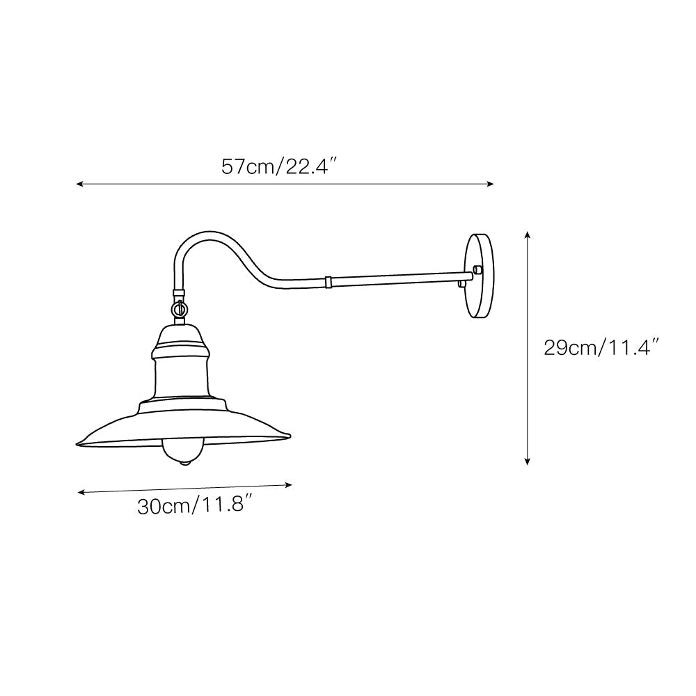 Freyza | Ciraeus Vintage Industrial Wall Light – Industrial Bedroom Hallway
