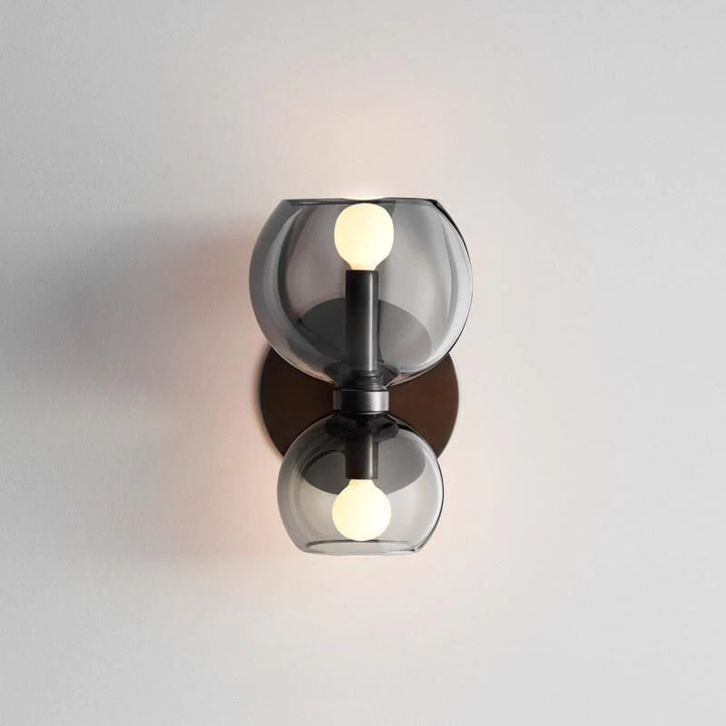Freyza | Weiße Glas Innen-Wandleuchte – Modernes Schlafzimmer Wohnzimmer