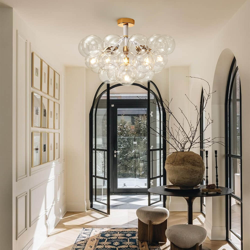 Freyza | Evoke Modern Bubble Glass Chandelier – Modern Dining Room Living Room