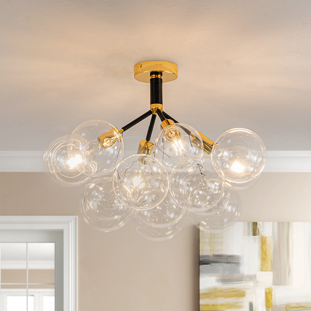 Freyza | Evoke Modern Bubble Glass Chandelier – Modern Dining Room Living Room