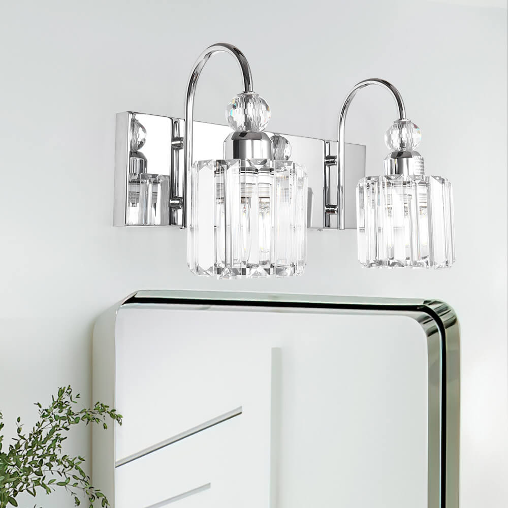 Freyza | Ogon Modern Crystal Crystal Wall Sconce – Modern Living Room Hallway
