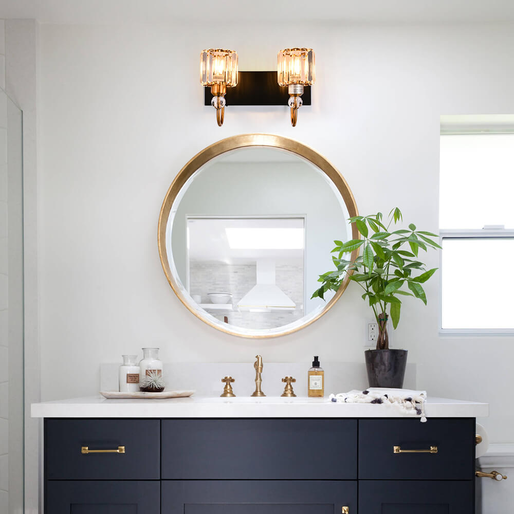Freyza | Ogon Modern Crystal Crystal Wall Sconce – Modern Living Room Hallway