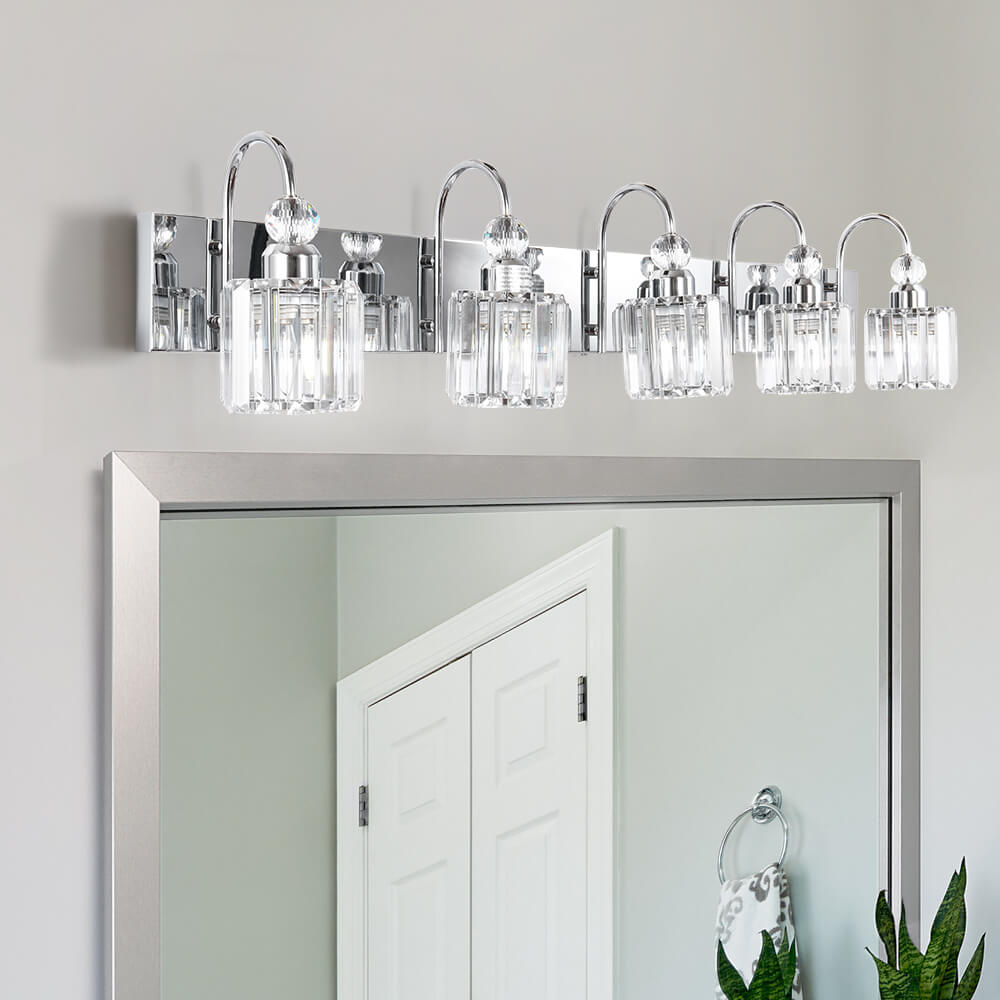 Freyza | Ogon Modern Crystal Crystal Wall Sconce – Modern Living Room Hallway