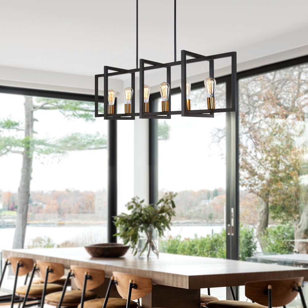 Freyza | Quell Modern Farmhouse Chandelier – Modern Dining Room Living Room