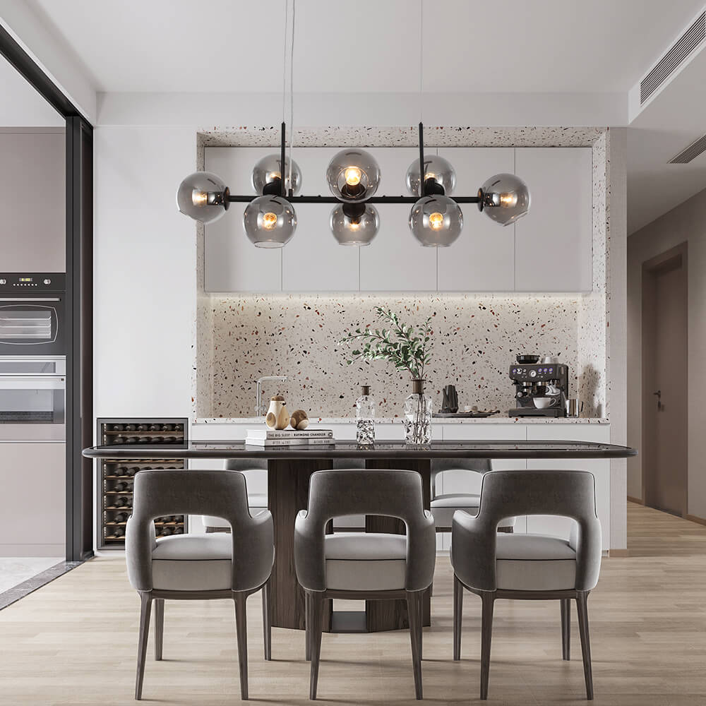 Freyza | Valera Modern Mid-Century Chandelier – Modern Dining Room Living Room
