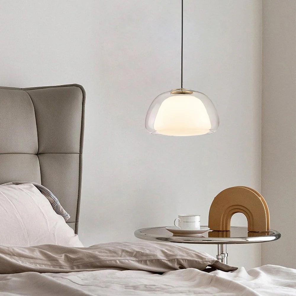 Freyza | Suspension moderne en verre à LED Valentina – Cuisine moderne, salle à manger
