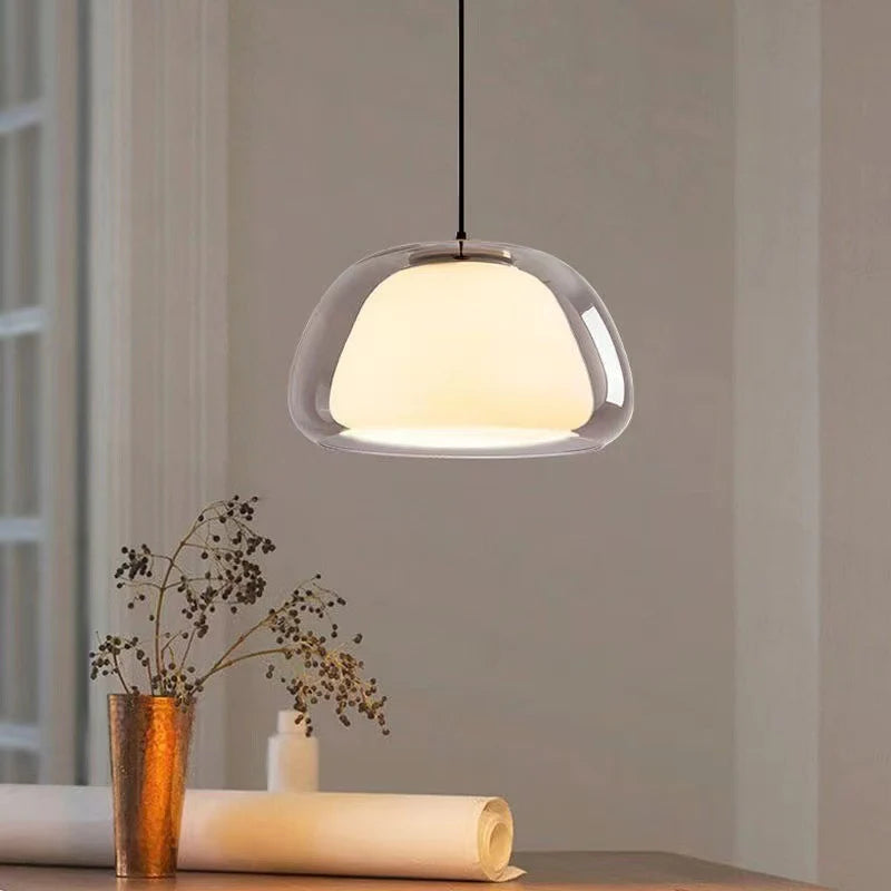 Freyza | Suspension moderne en verre à LED Valentina – Cuisine moderne, salle à manger