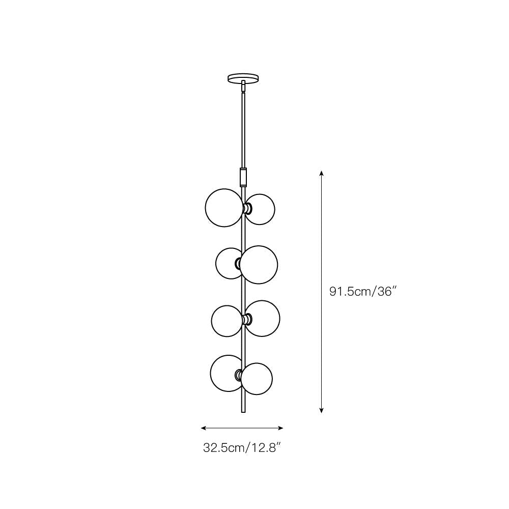 Freyza | Zelirila Art Rail Glass Pendant Light – Kitchen Dining Room