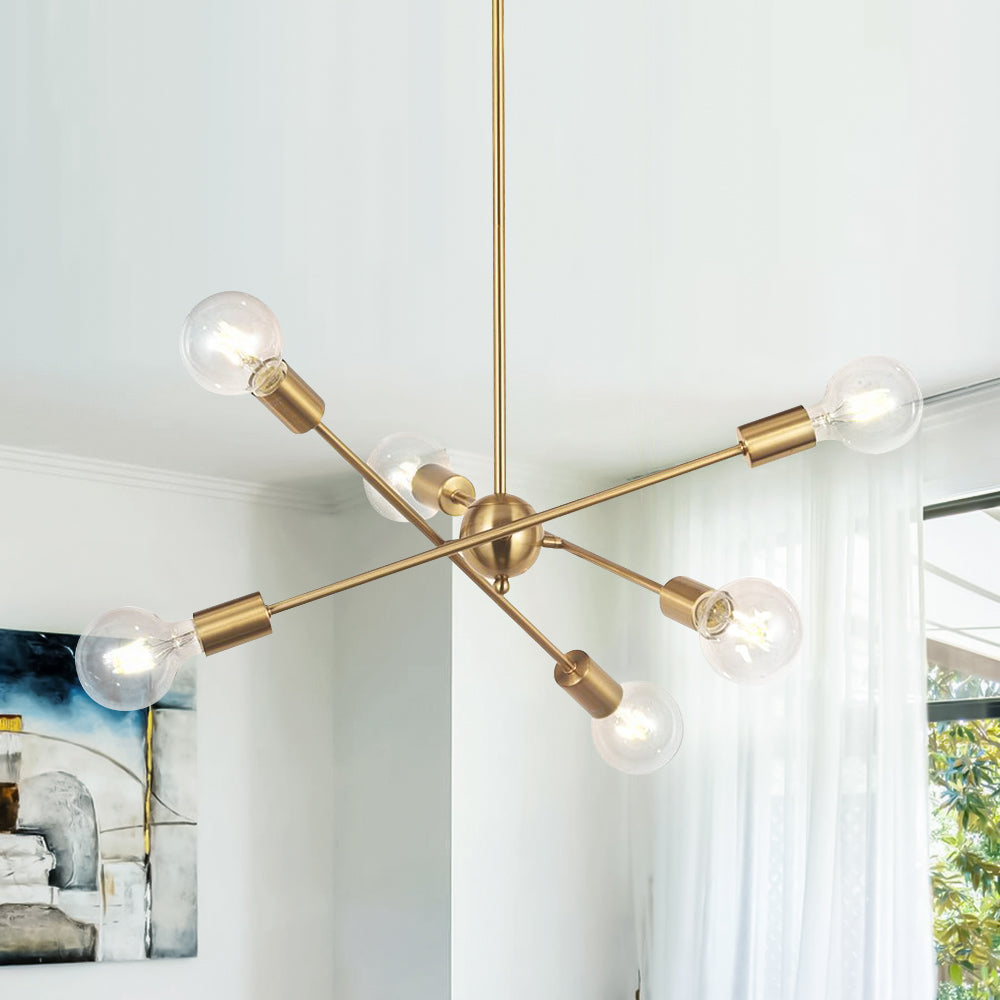 Freyza | Varde Modern Sputnik Chandelier – Modern Dining Room Living Room