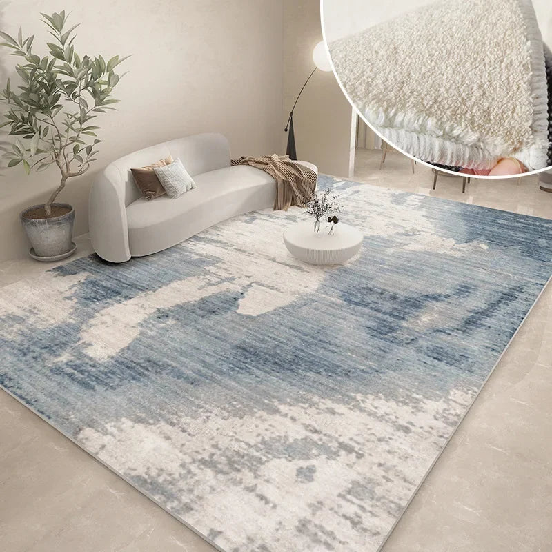 Modern Abstract Plush Carpet | Washable Soft Floor Mat for Cozy Living Room Decor 13