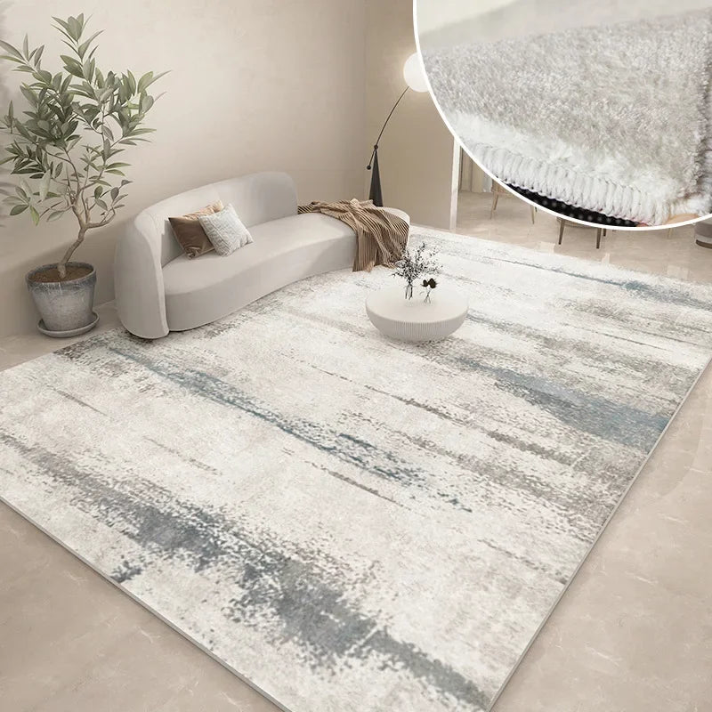 Modern Abstract Plush Carpet | Washable Soft Floor Mat for Cozy Living Room Decor 17