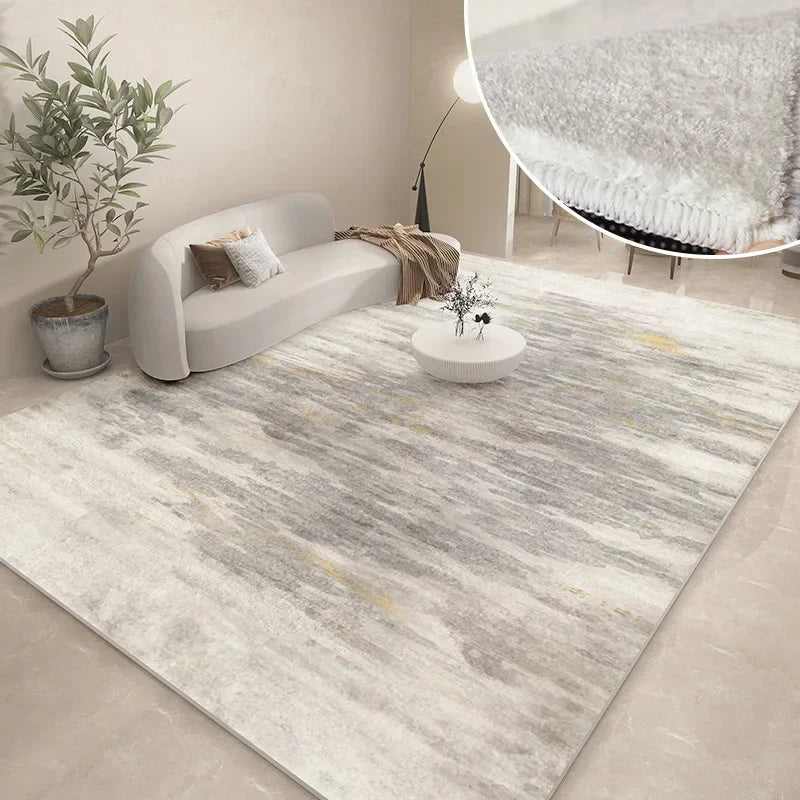 Modern Abstract Plush Carpet | Washable Soft Floor Mat for Cozy Living Room Decor 3