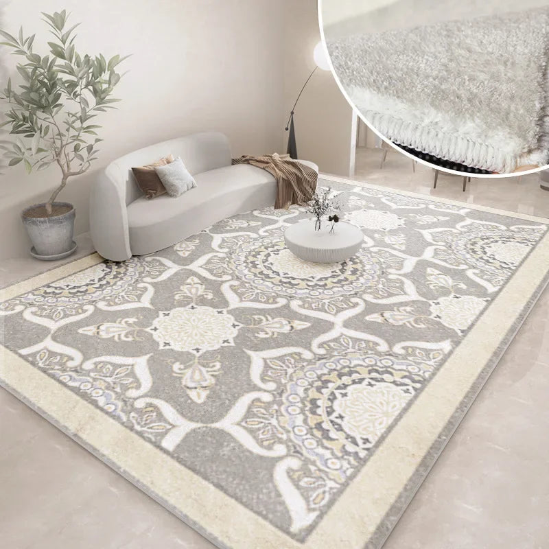 Modern Abstract Plush Carpet | Washable Soft Floor Mat for Cozy Living Room Decor 8
