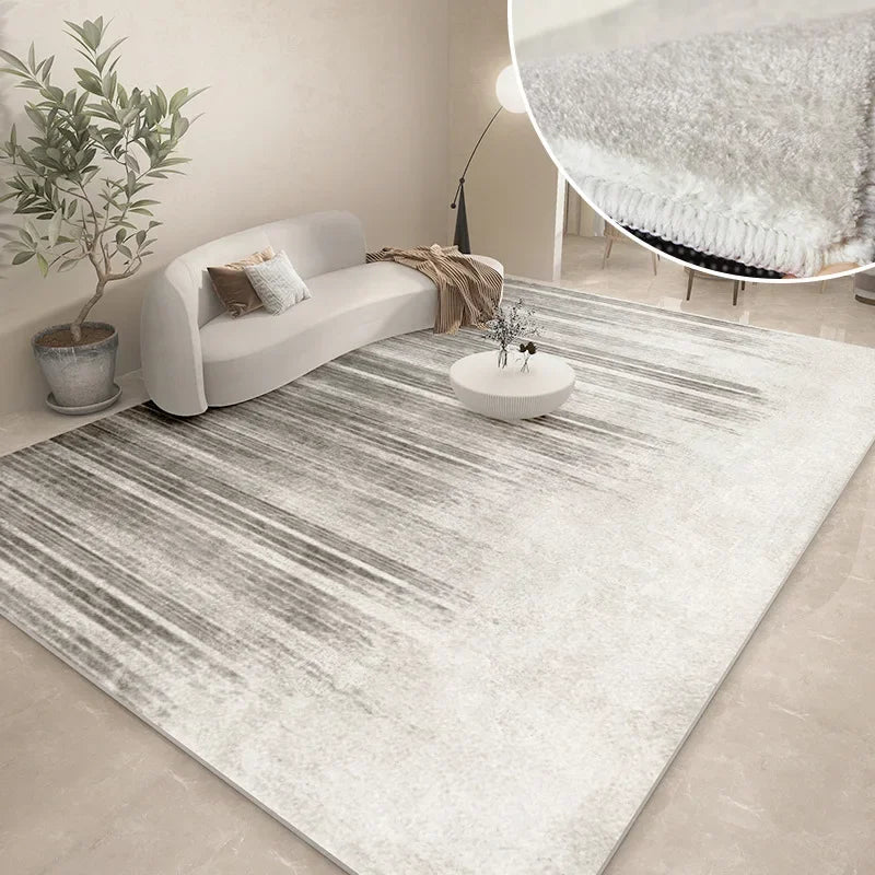 Modern Abstract Plush Carpet | Washable Soft Floor Mat for Cozy Living Room Decor 9