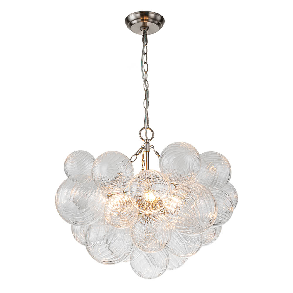 Freyza - Modern Bubble Chandelier Light with Dimmable Feature | Adjustable Height for Stylish Dining Room Illumination