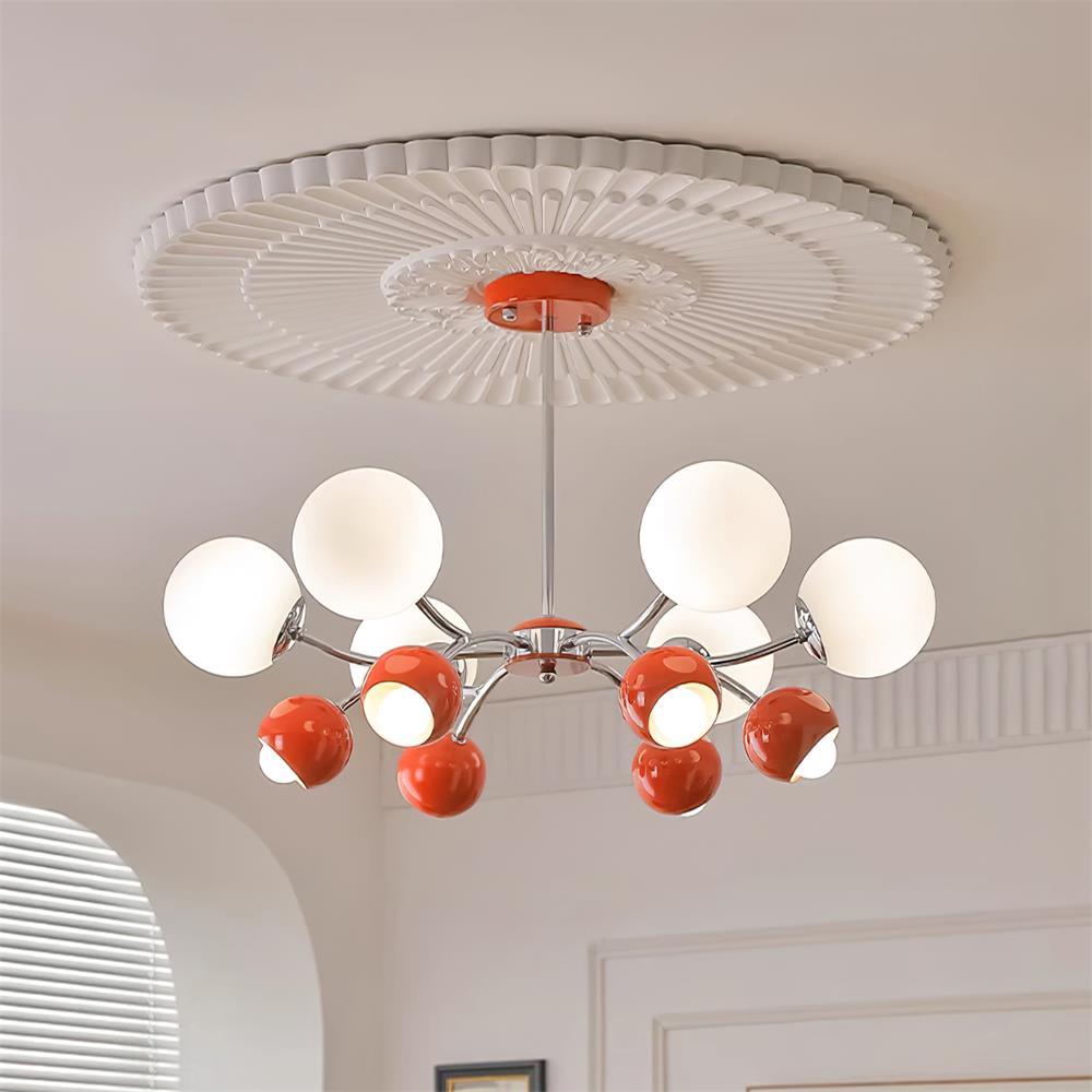 Freyza | Lustre en verre et métal – Lustre minimaliste pour salle à manger et salon
