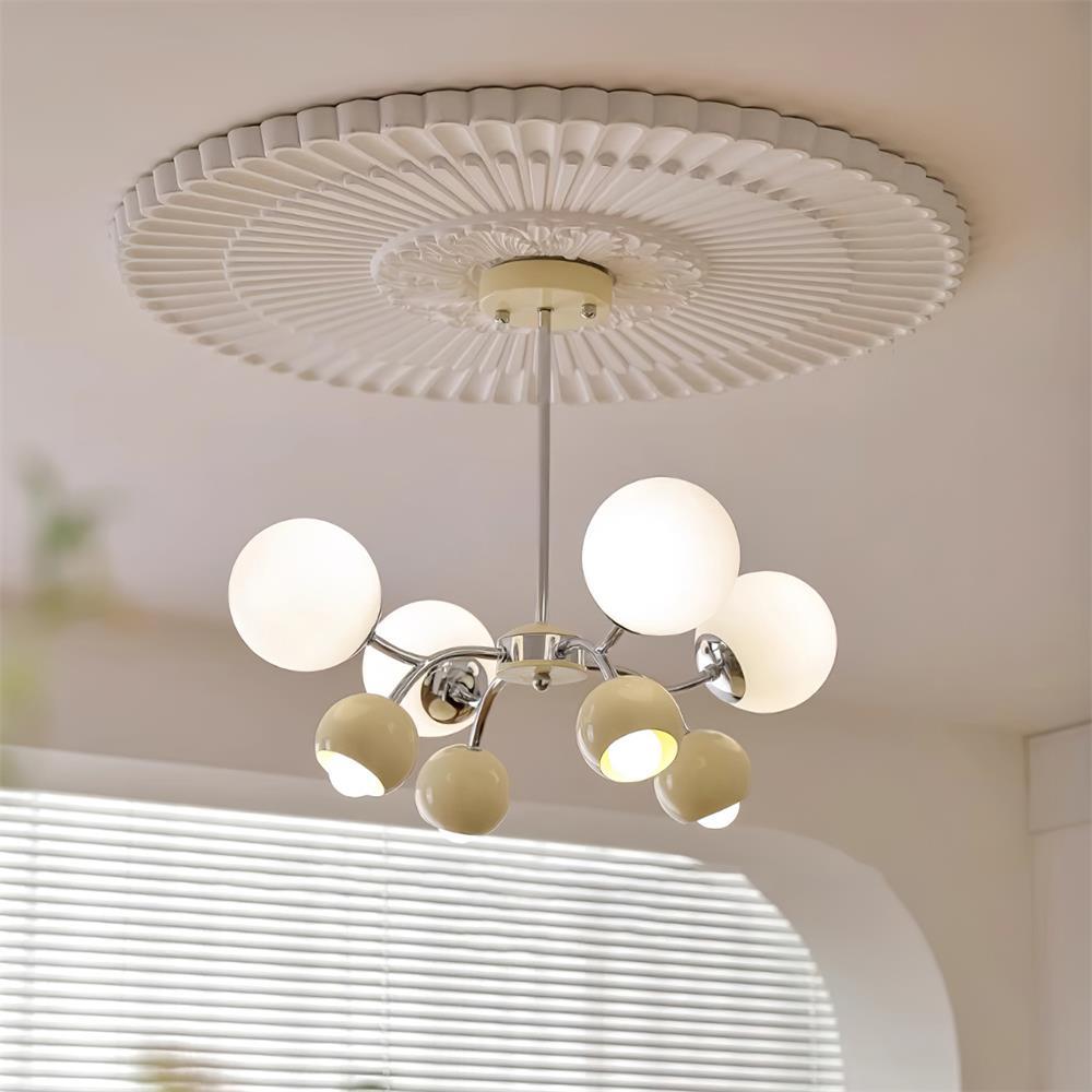 Freyza | Lustre en verre et métal – Lustre minimaliste pour salle à manger et salon