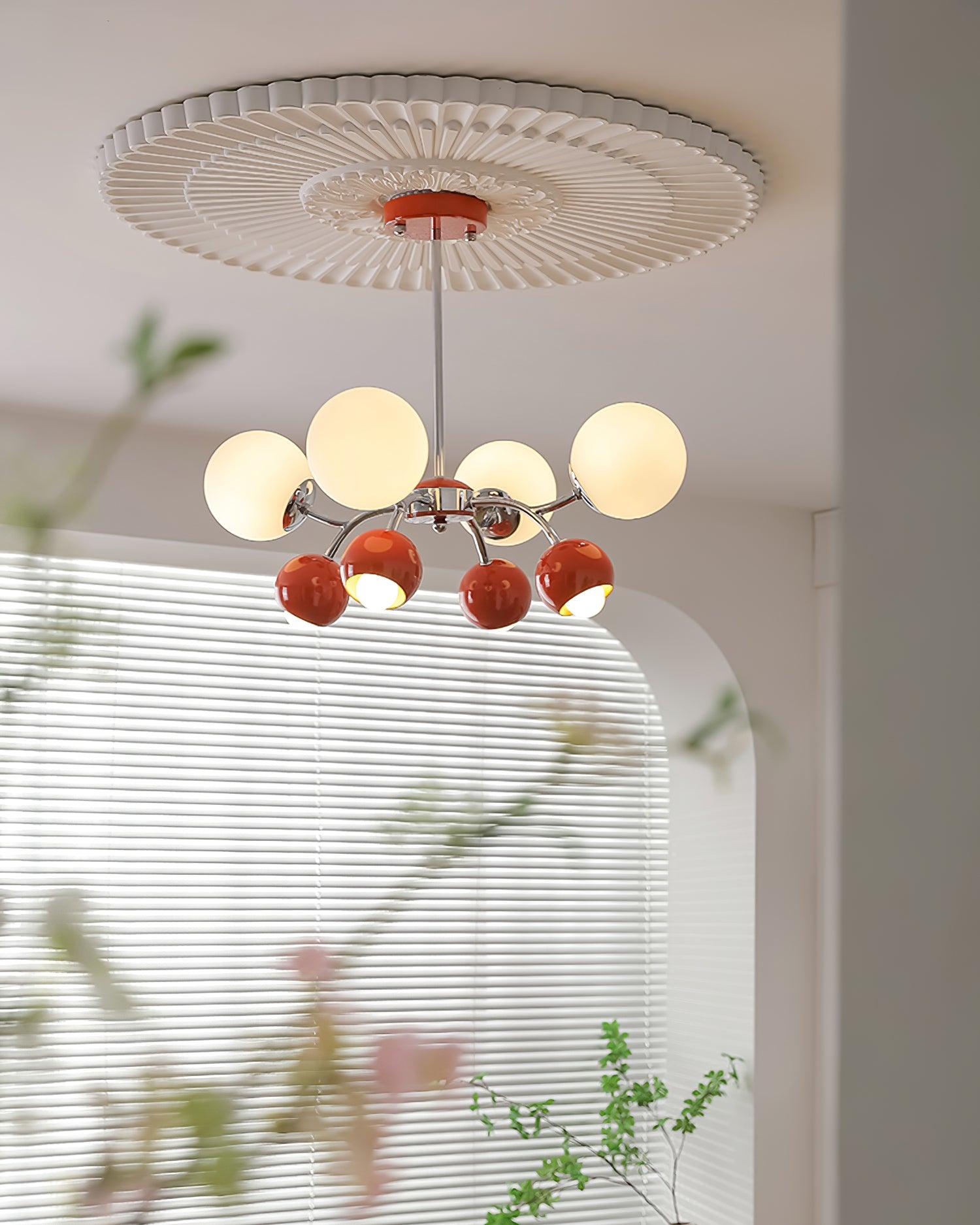 Freyza | Lustre en verre et métal – Lustre minimaliste pour salle à manger et salon