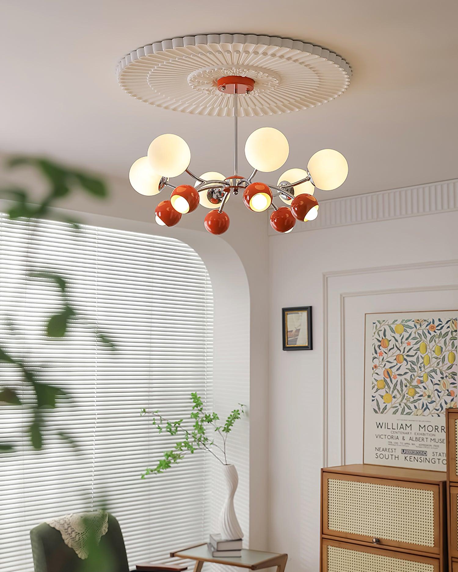 Freyza | Lustre en verre et métal – Lustre minimaliste pour salle à manger et salon