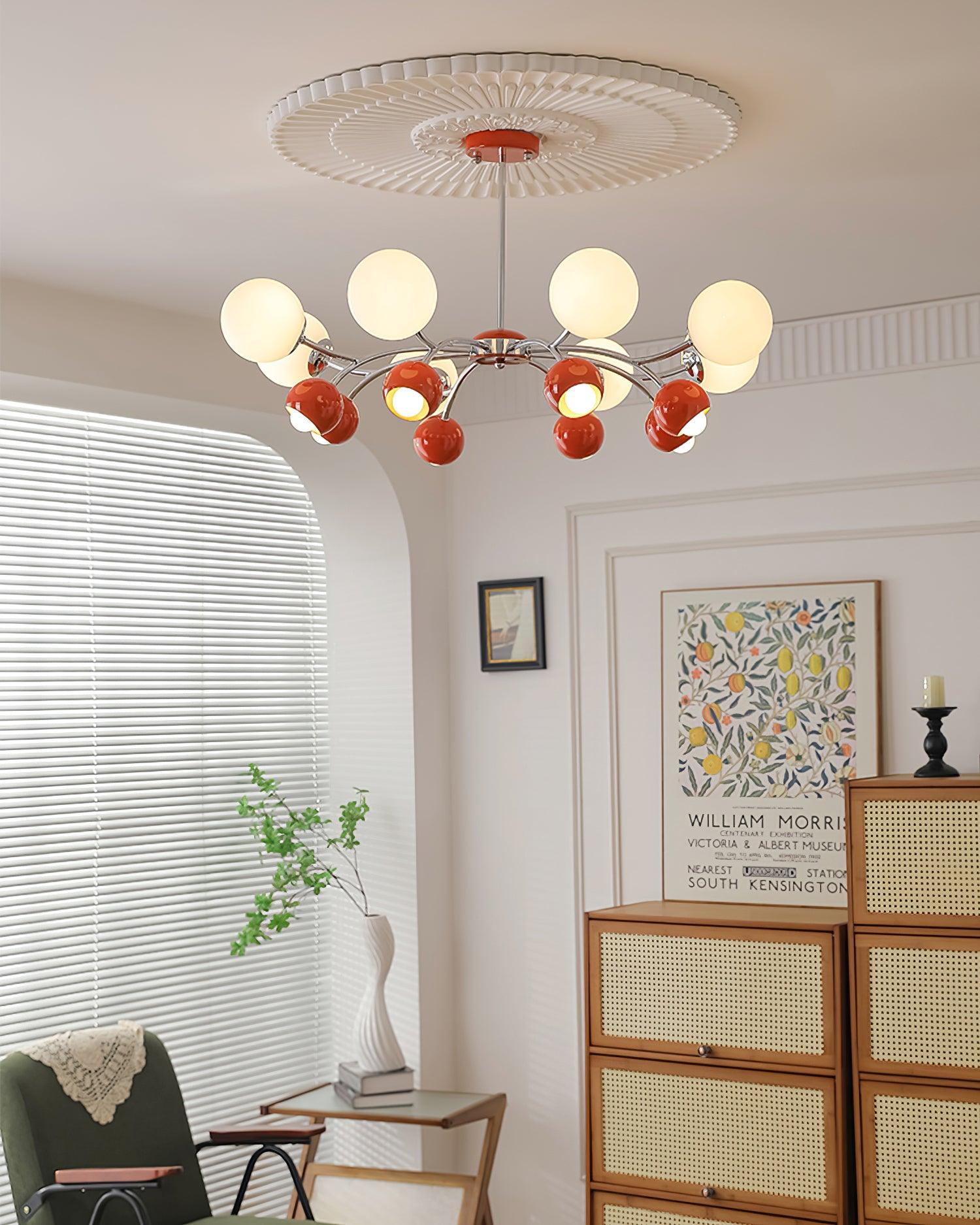 Freyza | Lustre en verre et métal – Lustre minimaliste pour salle à manger et salon