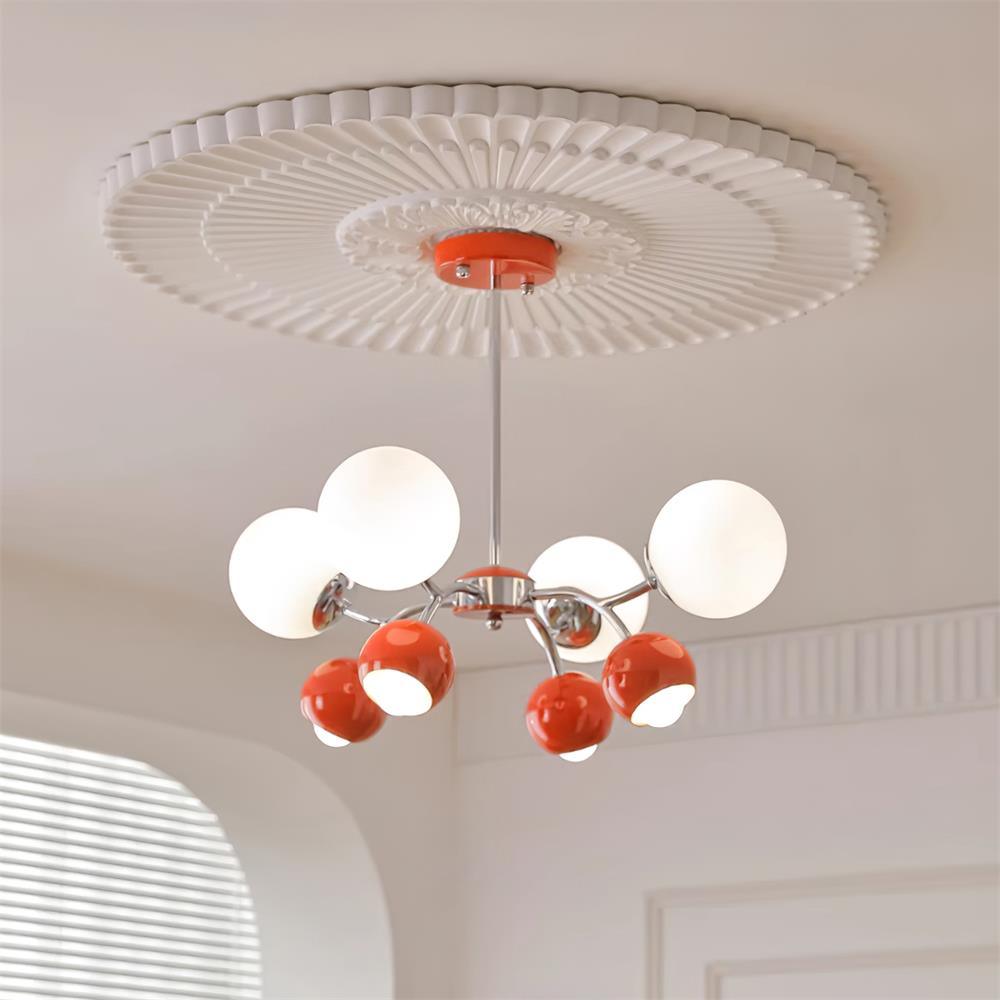 Freyza | Lustre en verre et métal – Lustre minimaliste pour salle à manger et salon