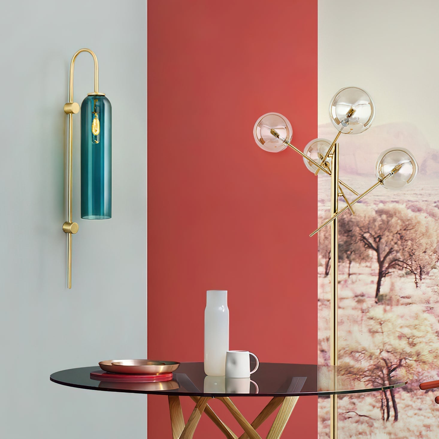 Freyza | Anoriel Glass Wall Glass Wall Light – Bedroom Hallway