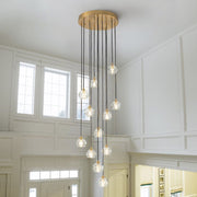 Freyza - Modern Luxury | Crystal Chandelier Light with Adjustable Height | Elegant Design for Stunning Illumination
