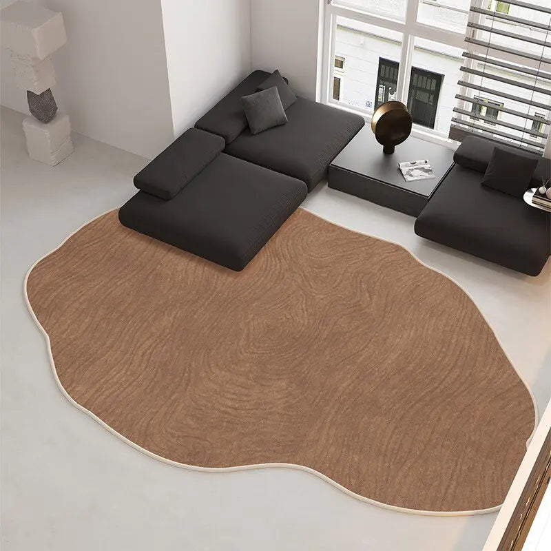 Modern Plush Area Rug | Thick Soft Floor Mat with Irregular Shapes | Cozy Rugs for Living Room Comfort 2