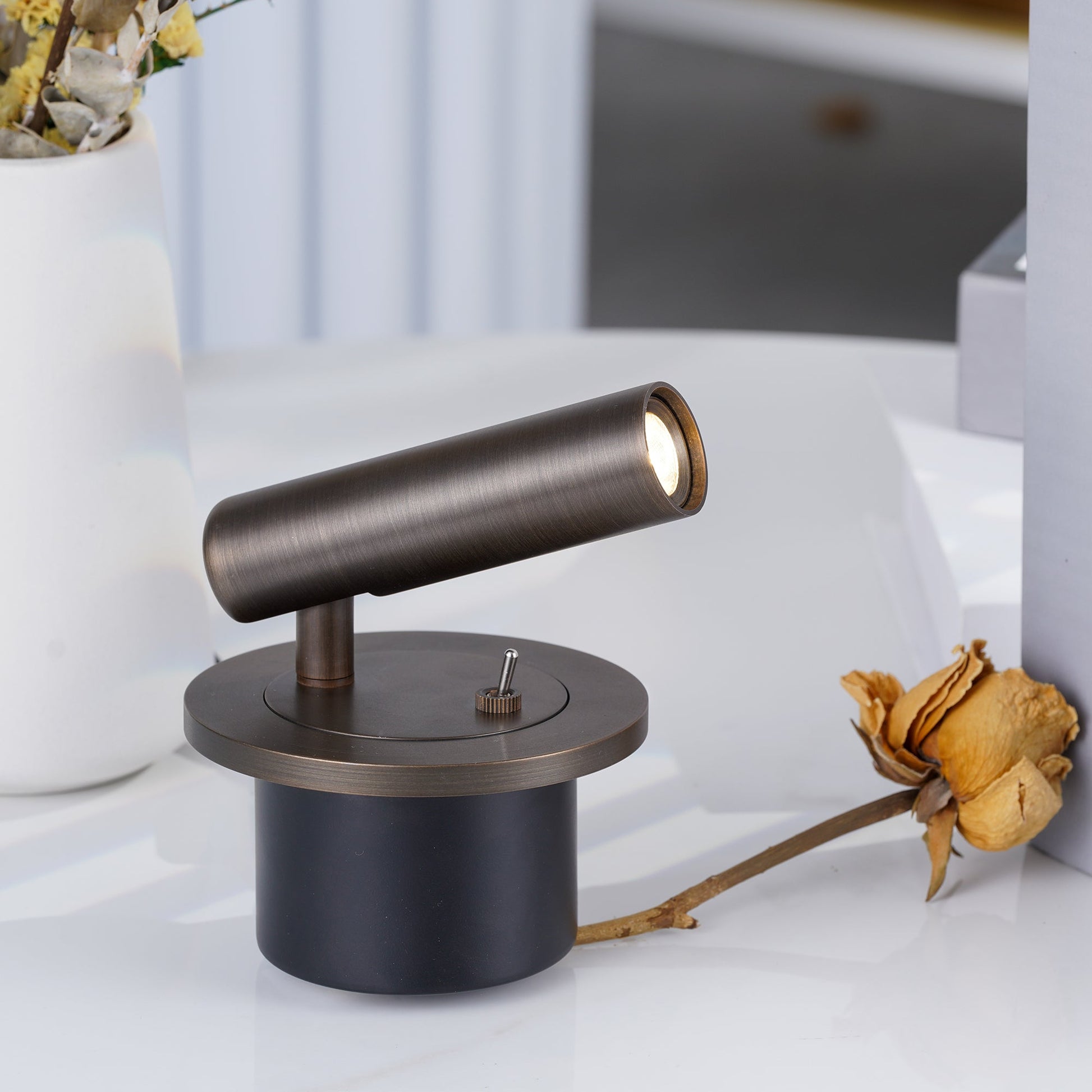 Modern Wall Lamp | Adjustable LED Wall Sconce Lighting with Sleek Metal Finish | Space-Saving Design for Reading and Ambiance 2