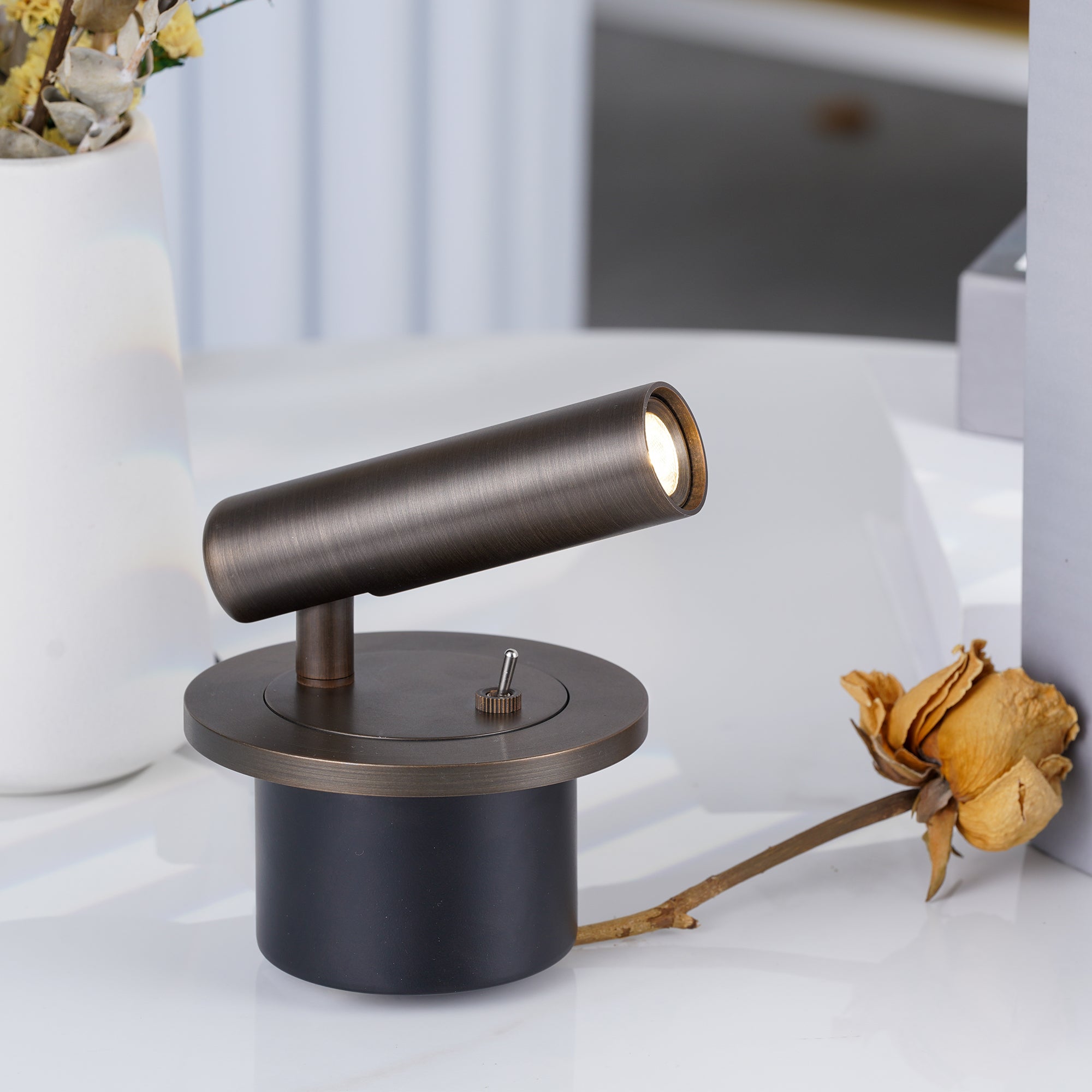 Modern Wall Lamp | Adjustable LED Wall Sconce Lighting with Sleek Metal Finish | Space-Saving Design for Reading and Ambiance 2