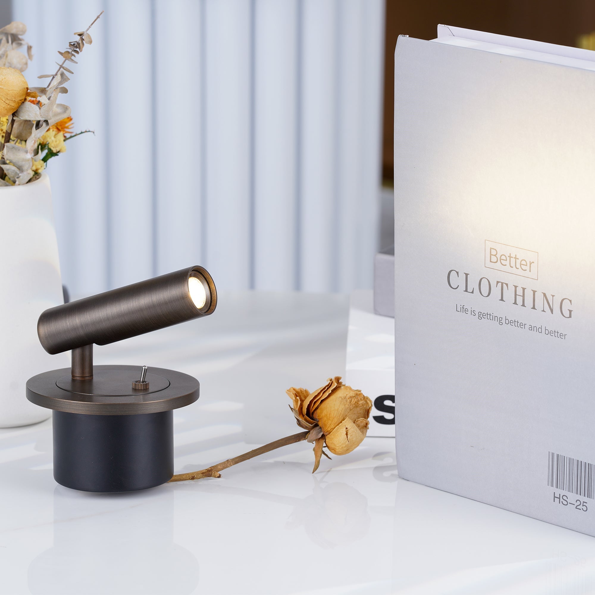 Modern Wall Lamp | Adjustable LED Wall Sconce Lighting with Sleek Metal Finish | Space-Saving Design for Reading and Ambiance 3