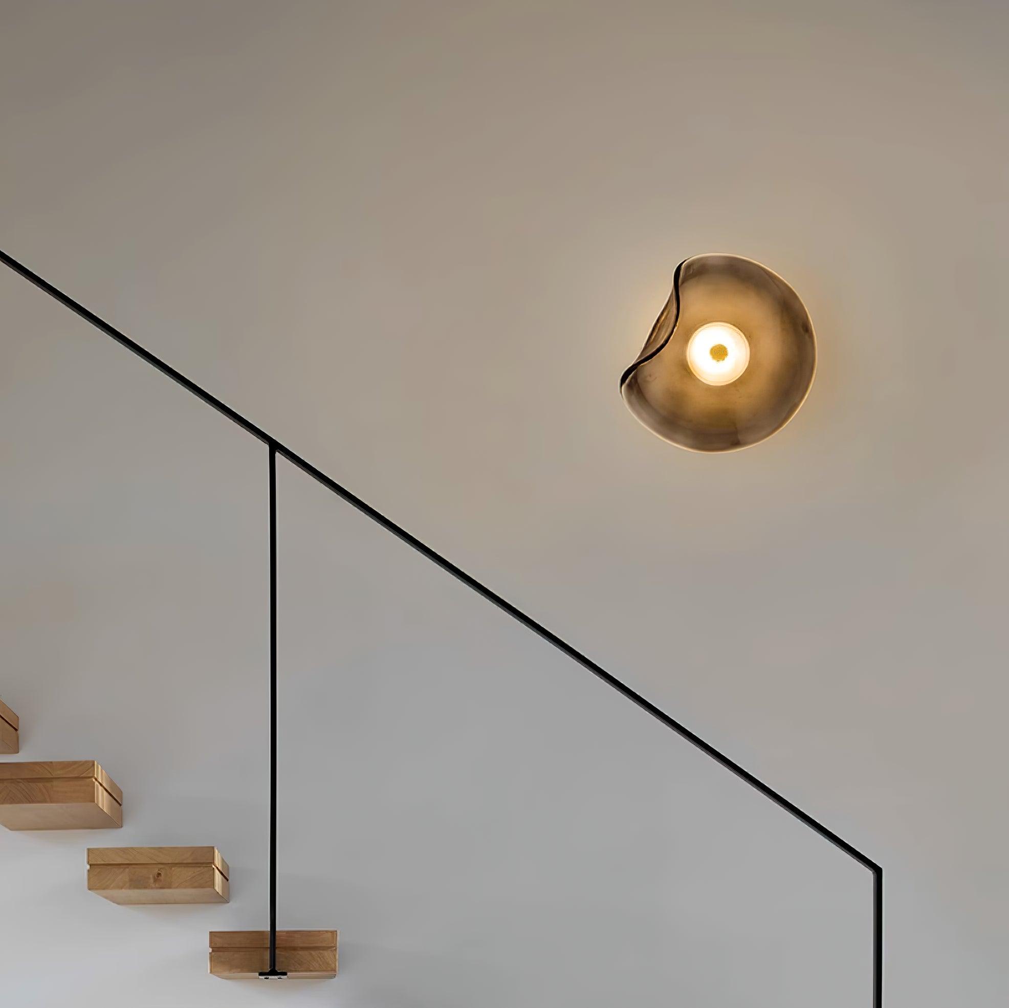 Modern Wall Lamp | Organic Glass Shade with Integrated LED Lighting | Versatile Wall Light for Cozy Ambiance in Any Room 2
