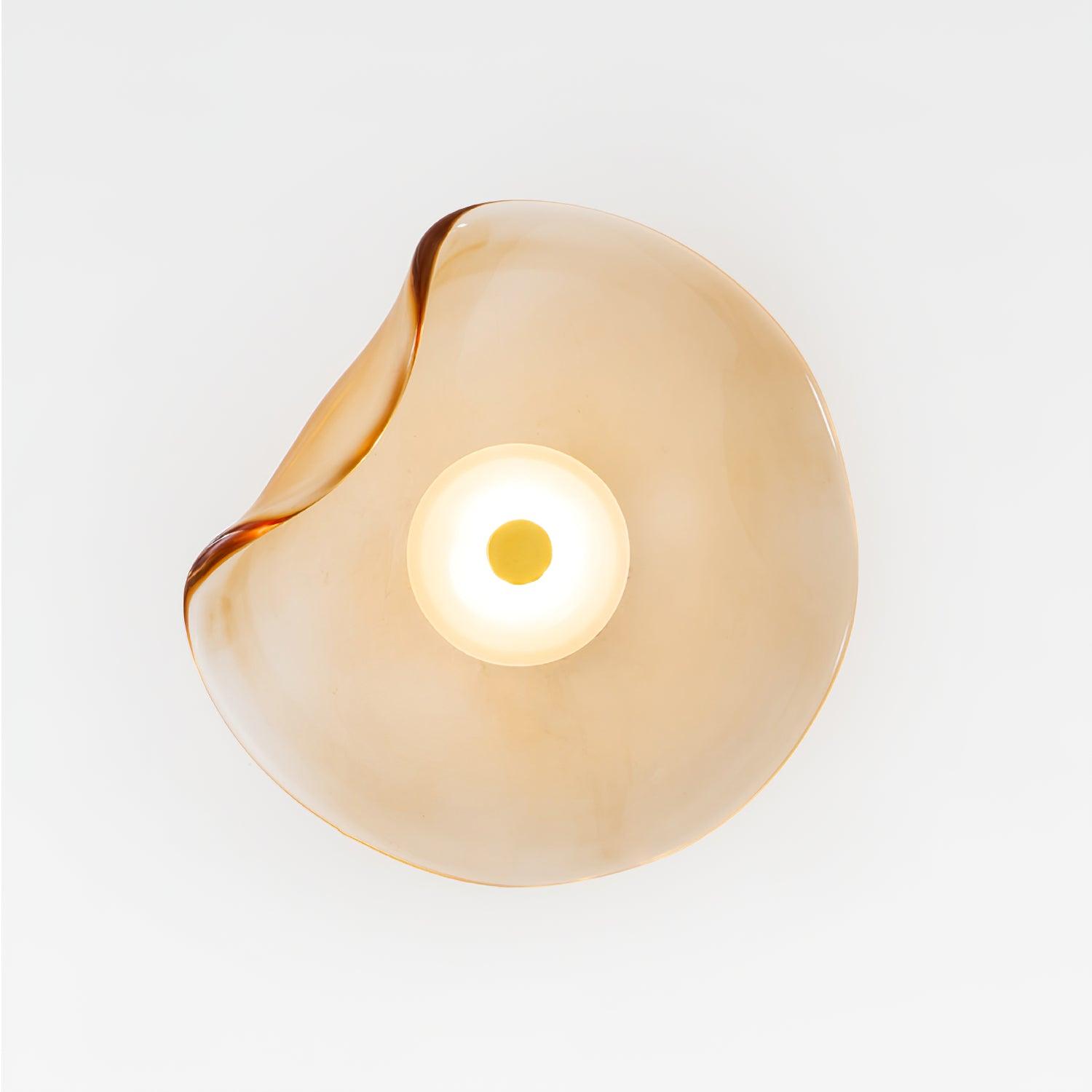 Modern Wall Lamp | Organic Glass Shade with Integrated LED Lighting | Versatile Wall Light for Cozy Ambiance in Any Room 4
