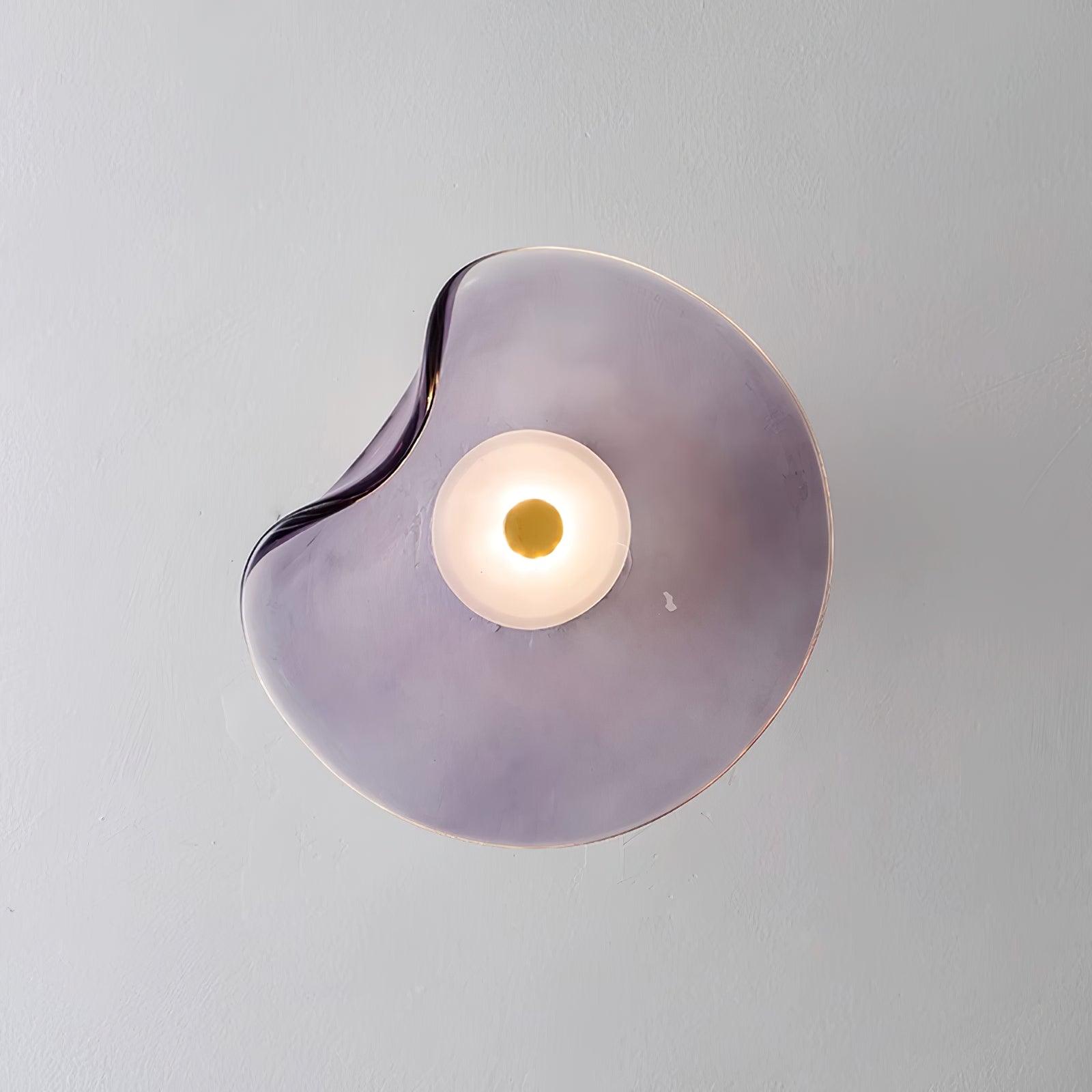 Modern Wall Lamp | Organic Glass Shade with Integrated LED Lighting | Versatile Wall Light for Cozy Ambiance in Any Room 9