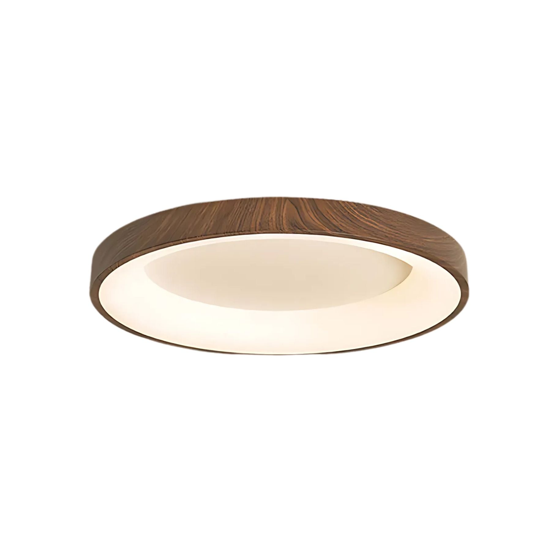 Modern Wooden Flush Mount Ceiling Light with Integrated LED for Energy Efficiency 1
