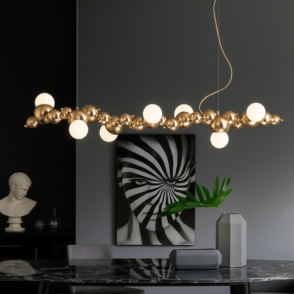 Freyza - MoleculeSphere | Elegant Contemporary Metal Chandelier Design