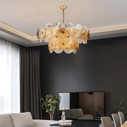 Freyza - MontiGlow | Elegant Contemporary Ribbed Glass Chandelier
