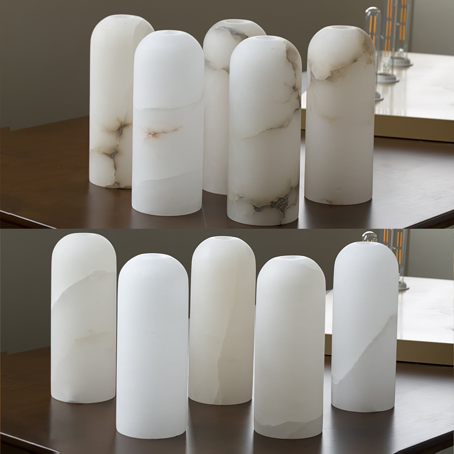 Freyza | Applique murale suspendue Vaelara en albâtre – Chambre, couloir