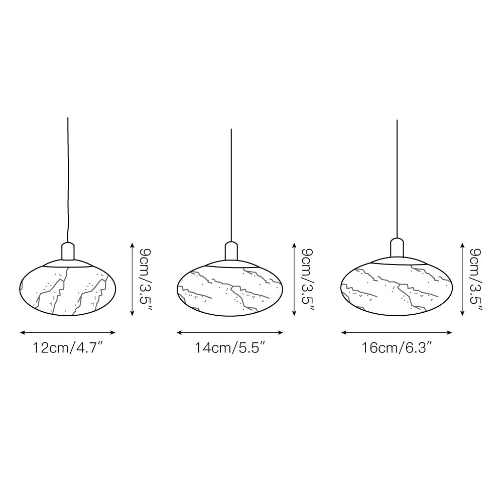 Freyza | Suspension en laiton et albâtre Cuthean – Cuisine et salle à manger