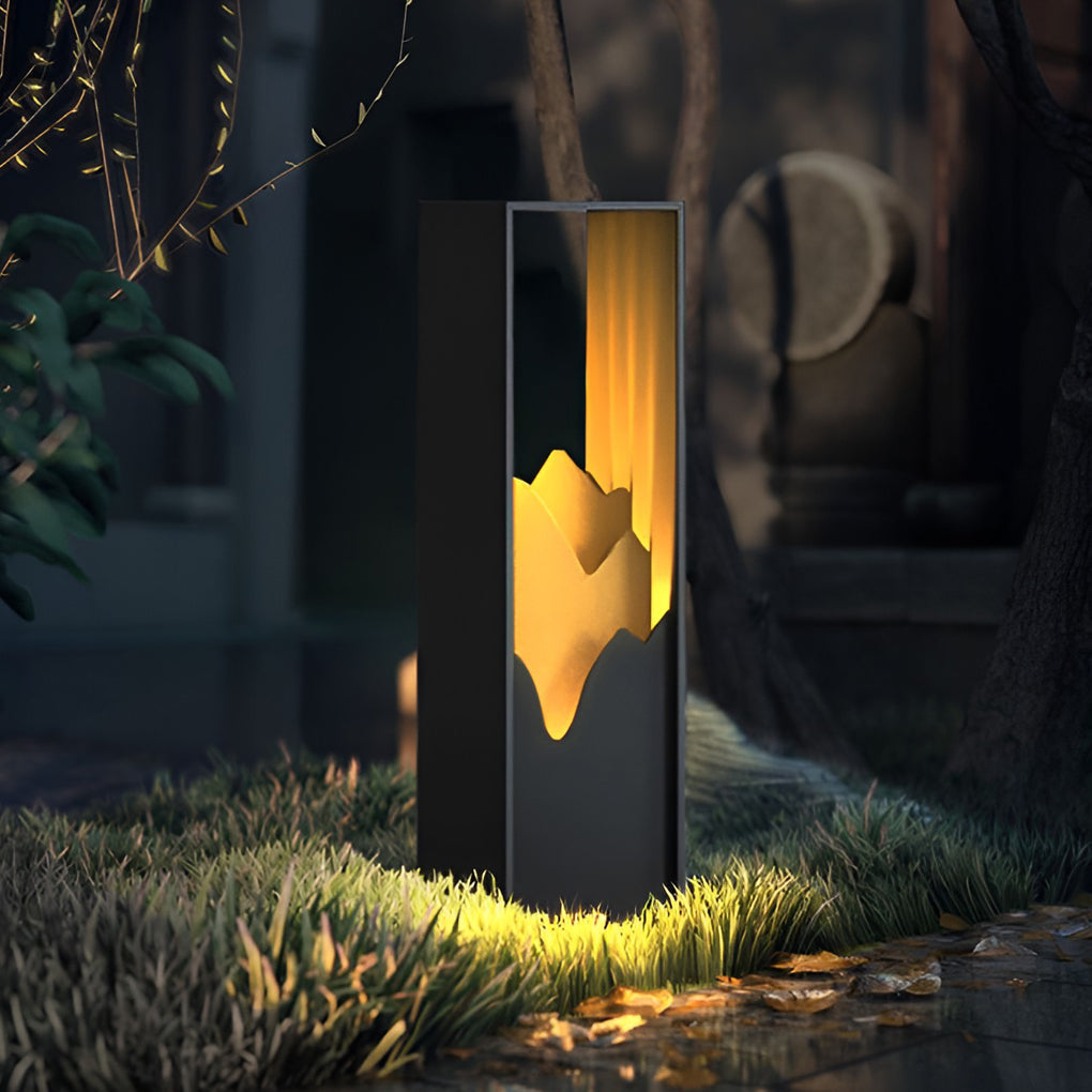 MountainGlow | Stylish Modern Solar Bollard Light for Outdoor Gardens 7