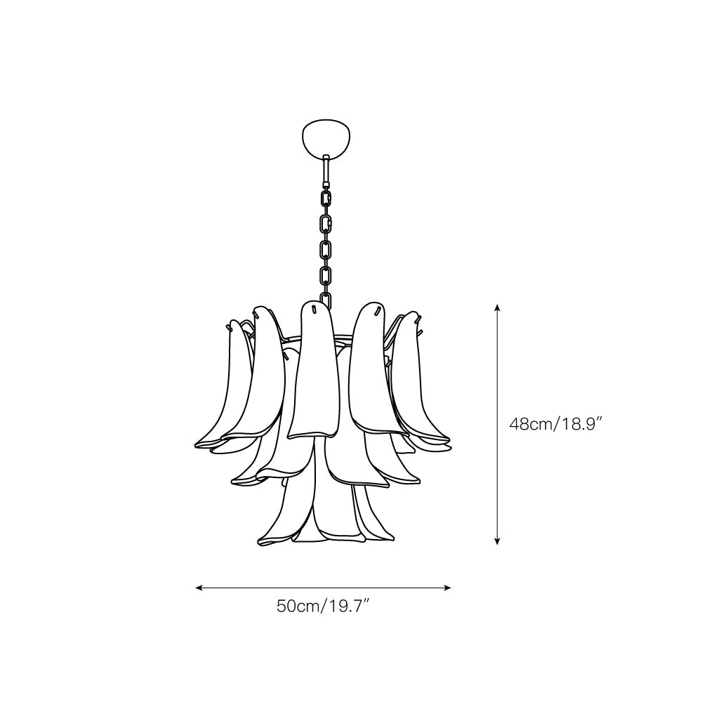 Freyza | Orshaan Postmodern Luxury Glass Chandelier – Modern Dining Room Living Room