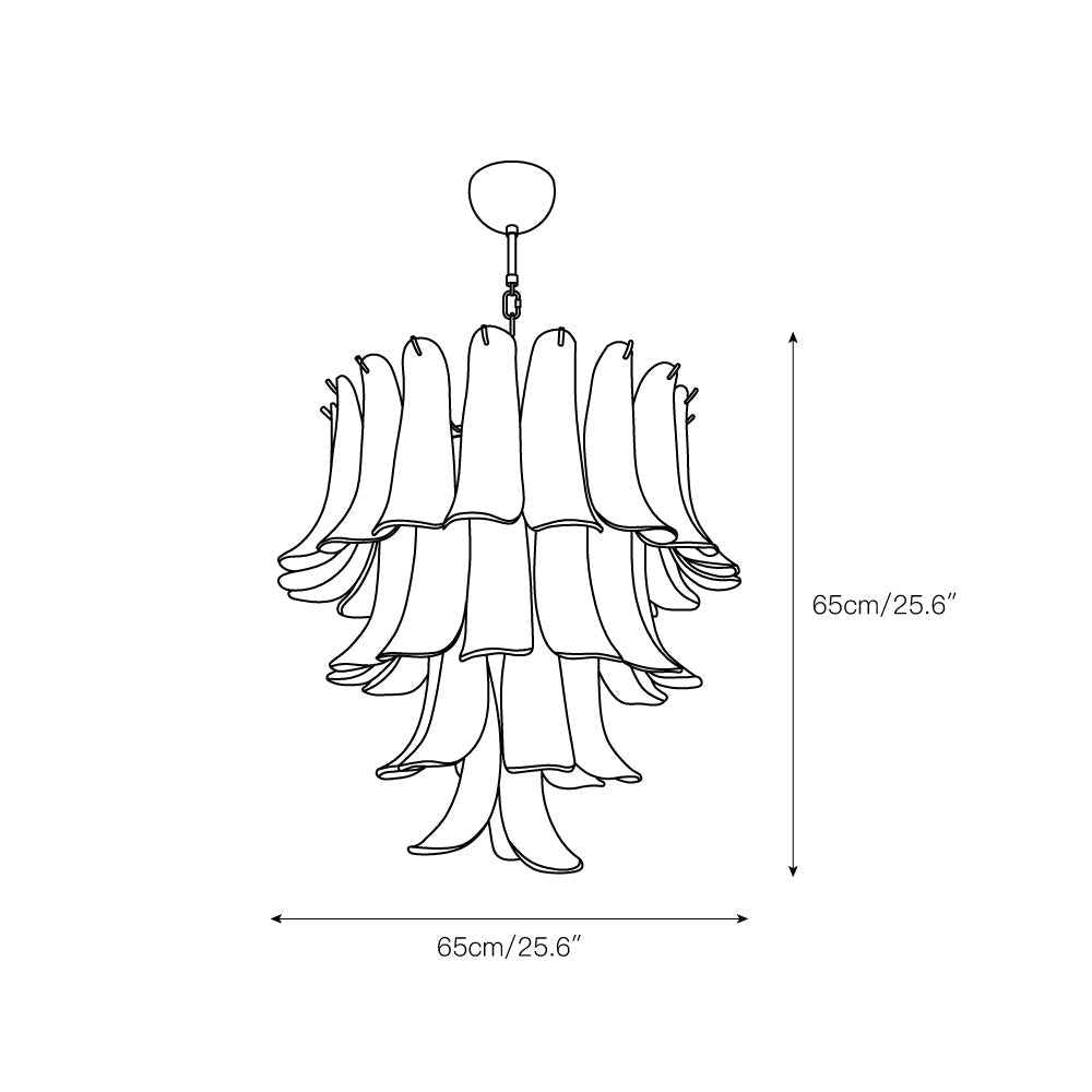 Freyza | Orshaan Postmodern Luxury Glass Chandelier – Modern Dining Room Living Room