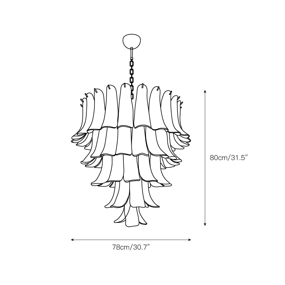 Freyza | Orshaan Postmodern Luxury Glass Chandelier – Modern Dining Room Living Room