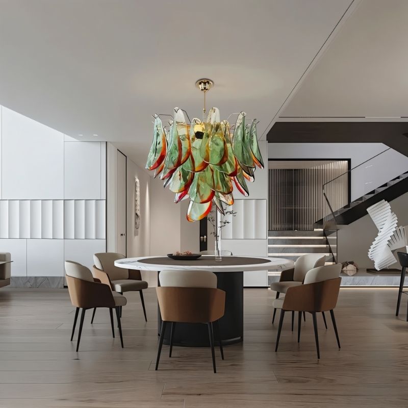 Freyza - Artistic Bold Modern Chandelier Light with Stainless Steel Design
